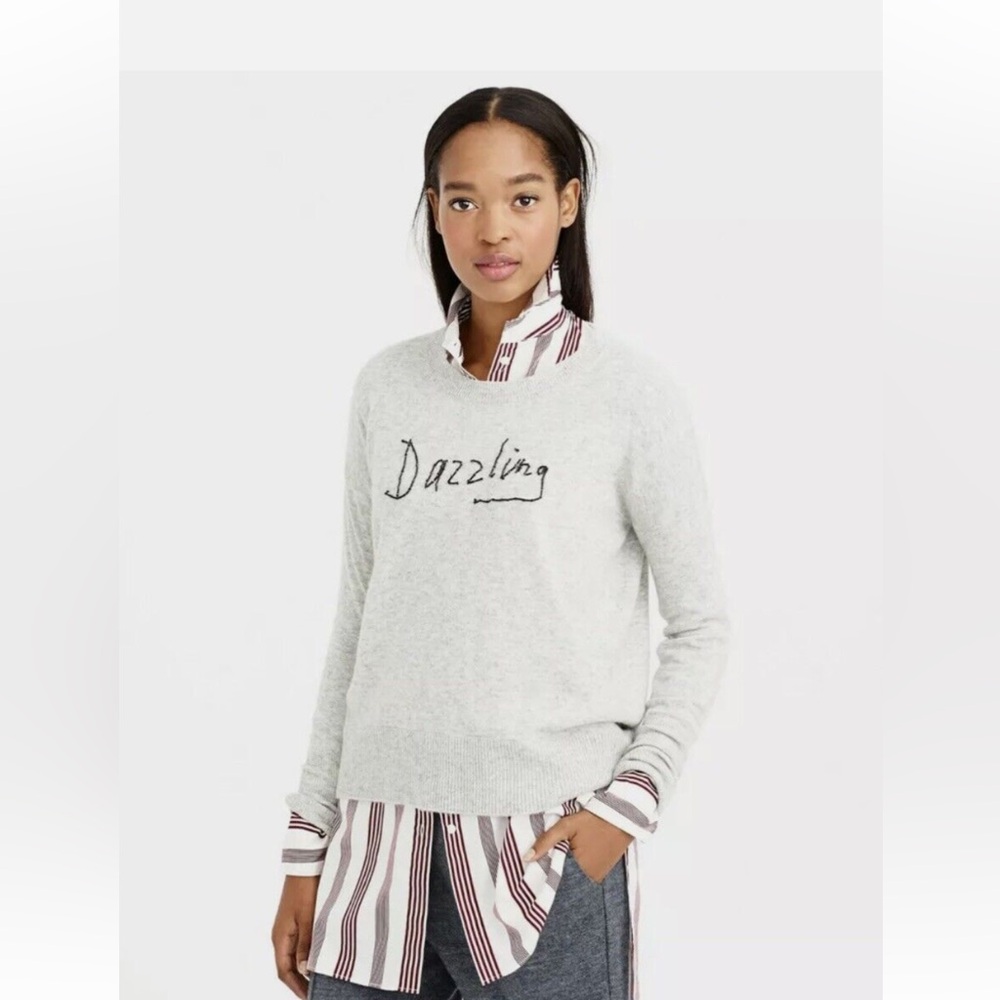 J Crew HUGO GUINNESS Dazzling wool Sweater gray size XS